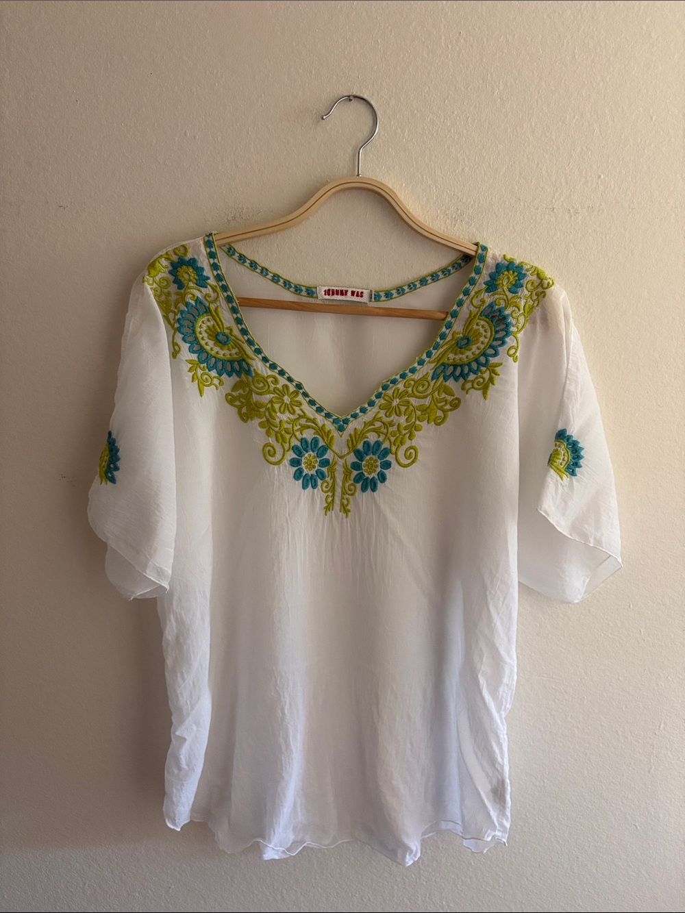 Johnny Was Embroidered Blouse